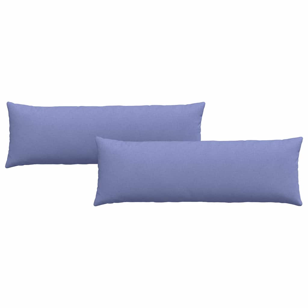 Sofa Pillows 2 pcs Blue 120 x 40 cm Fabric